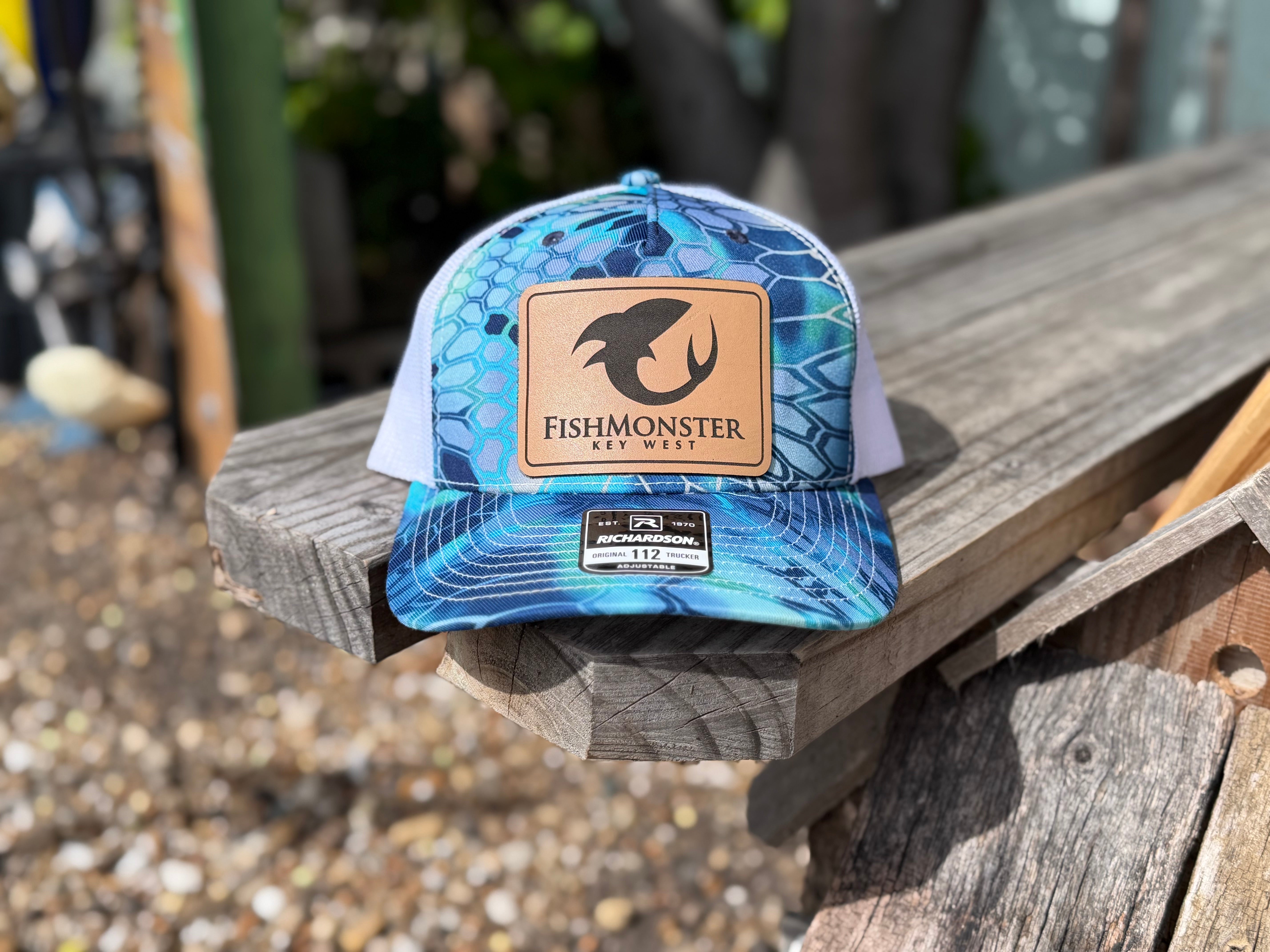Fishmonster Leather Patch Hat