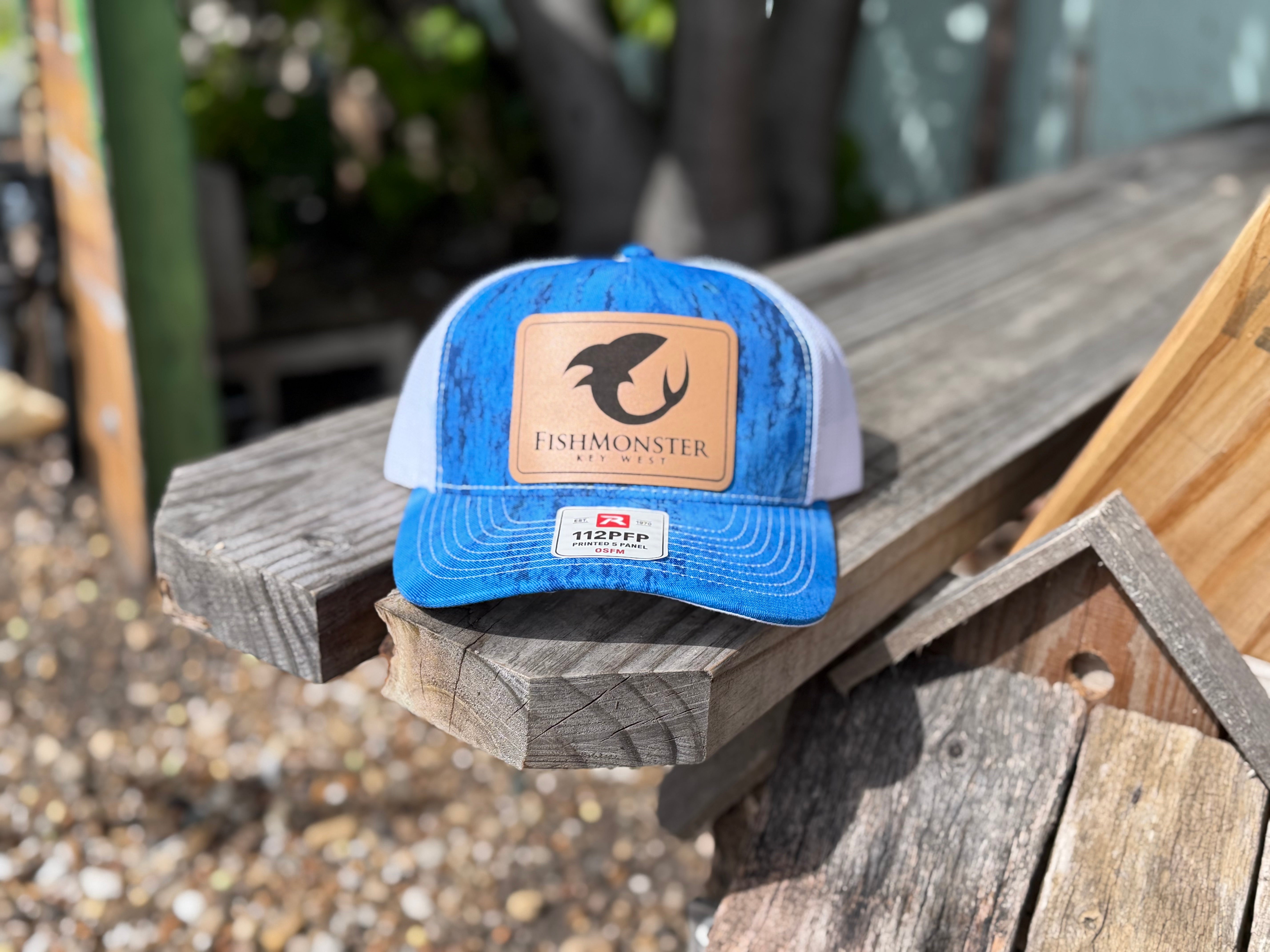 Fishmonster Leather Patch Hat