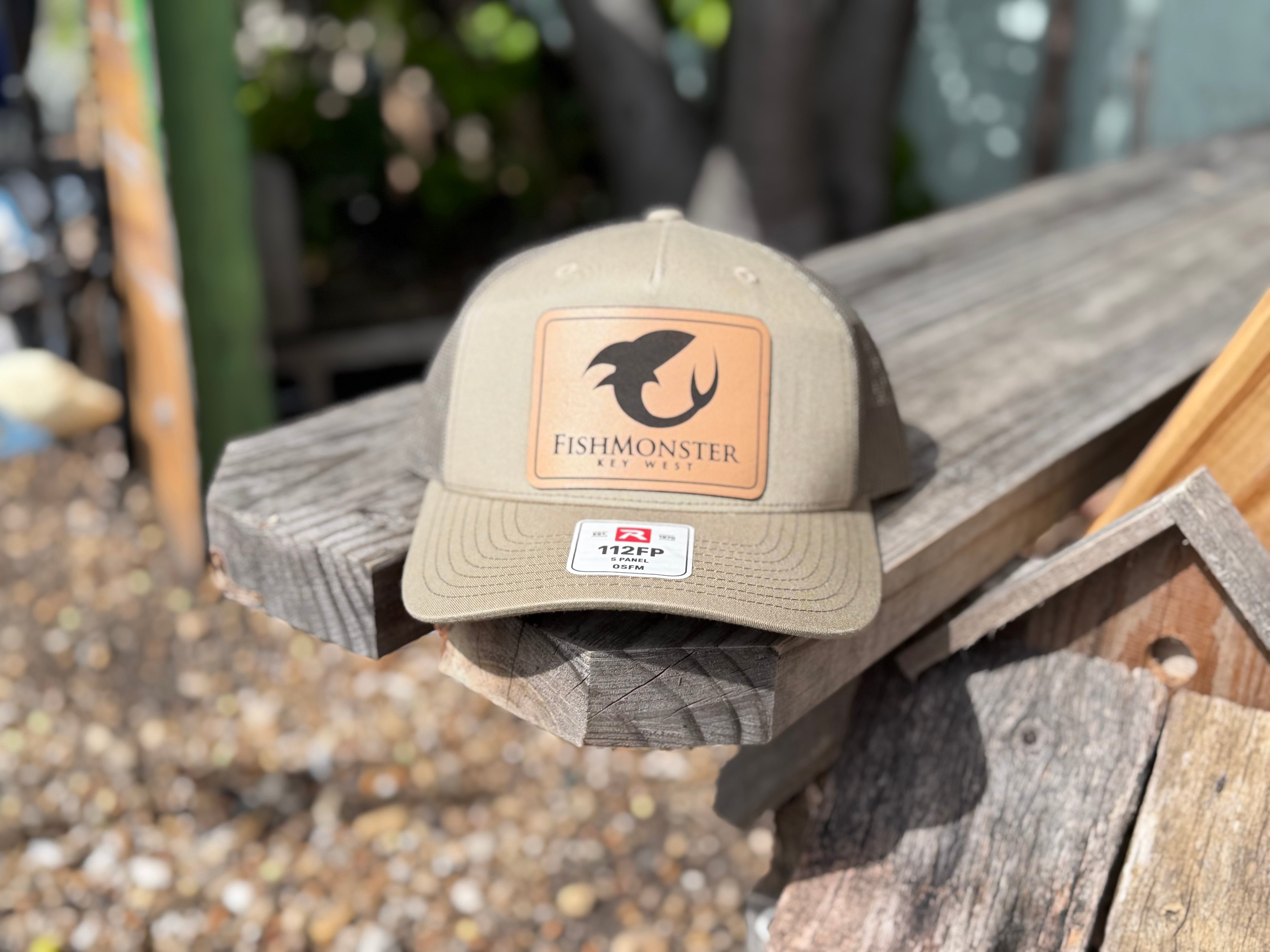 Fishmonster Leather Patch Hat